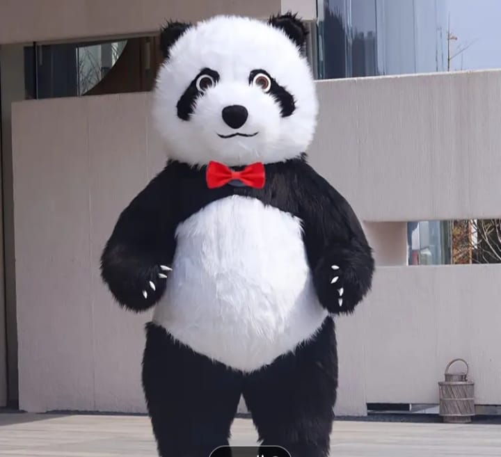 دب الباندا نفخ فرو ارتفاع مترين